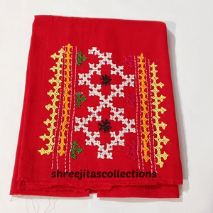 Gujrati Stitch Cotton Blouse Piece